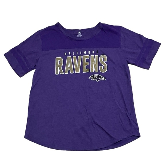 NFL Team Apparel Women's Baltimore Ravens T-Shirt Size L - Picture 1 of 5